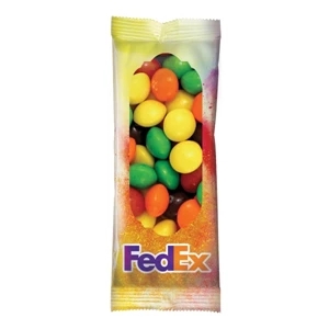 Full Color Tube DigiBags Filled with Skittles Candy