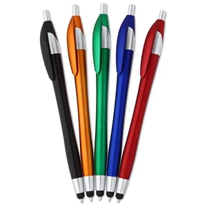 Plastic Ballpoint Dart Pen With Stylus