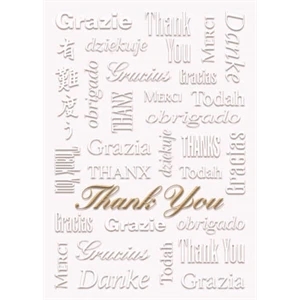 5x7 Multilingual Thank You Greeting Card