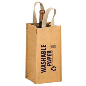 Tornado - Washable Kraft Paper Single Wine Tote Bag - Screen