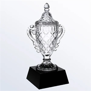 Glass Champion's Cup on Crystal Base