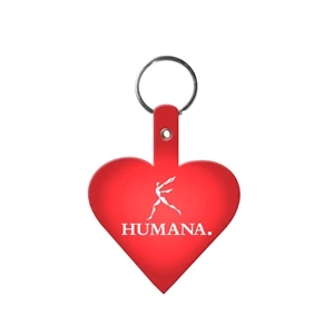 Heart Shape Key Tag with Keyring