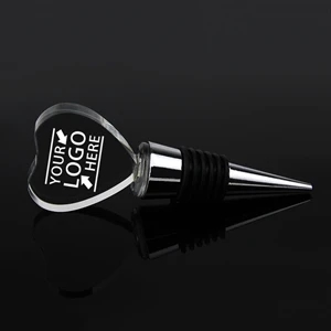 Heart shape Crystal wine stopper