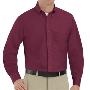 Red Kap® Men's Long Sleeve Poplin Dress Shirt