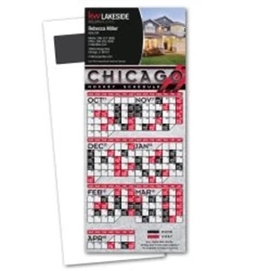 Hockey Schedule Magnetic Stick Up Card