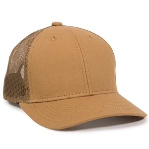 Garment Washed Canvas Cap Mesh Back