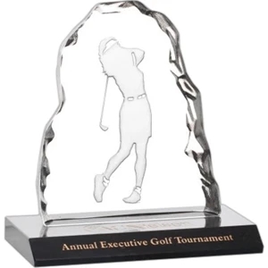 Golfer Iceberg Award on Marble -Female