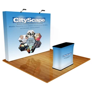 8 X 10 Pop Up Straight Fabric Display Graphic Kit