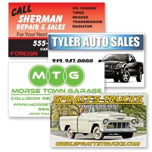Low Mimimum Custom Shaped - 30 mil Thick Outdoor/ Car Magnet
