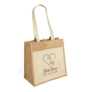 Izzy™- Jute Tote - Screen Print