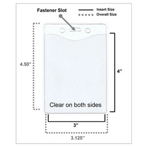 Custom Logo Badge Holder Vertical