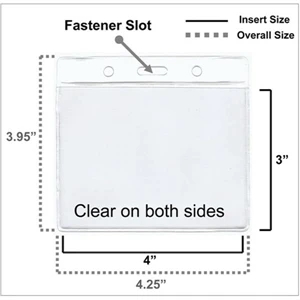 Horizontal Basic Badge Holder