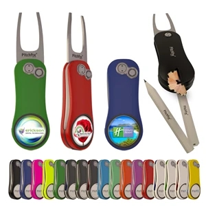 Pitchfix Hybrid 2.0 Golf Divot Tool with Custom Ball Marker