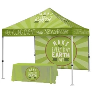 Alum. Event Tent Pack #2-Tent/Full Back Wall/6' Throw
