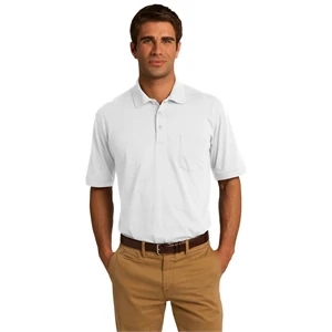 Port & Company Core Blend Jersey Knit Pocket Polo.