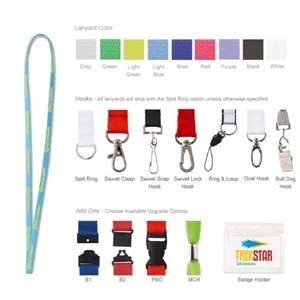 3/8" Polyester Tube Lanyard
