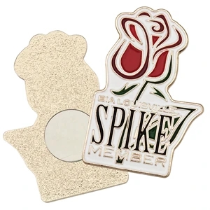 Lapel Pin Die Struck Soft Enamel w/ Magnet Backing