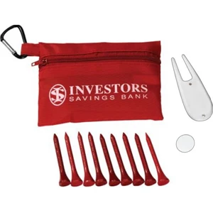 Custom Logo Golf Set in Zippered Bag- Full Color