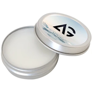 Custom Logo Lip Balm SPF15 in Small Metal Tin