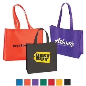 Large Non Woven Tote With 28" Straps- Full Color