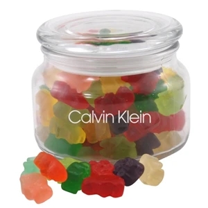 Gummy Bears in a Glass Jar with Lid