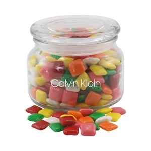 Mini Chicklets Gum in a Glass Jar with Lid