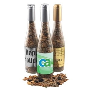 11" Champagne Bottle with Trail Mix