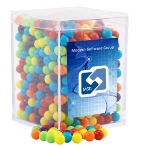 Mini Jawbreakers Candy in a Clear Acrylic Square Box