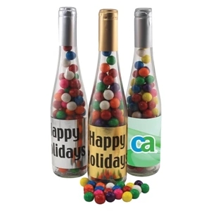 11" Champagne Bottle with Gumballs