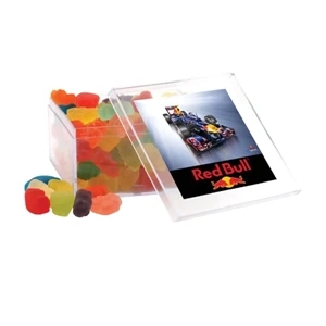 Gummy Bears in a Clear Acrylic Large Box