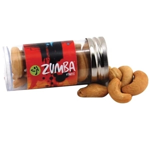 Cashews in a 3 " Plastic Tube with Metal Cap