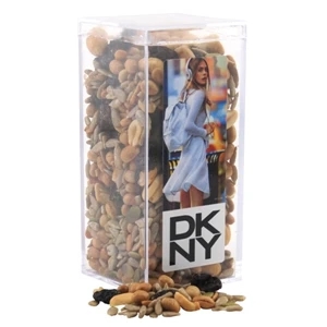 Trail Mix in a Clear Acrylic Square Tall Box