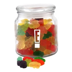 Gummy Bears in a Glass Jar with Lid