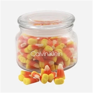 Candy Corn in a Glass Jar with Lid
