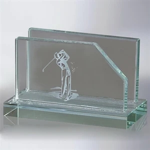 Glass Business Card Holder