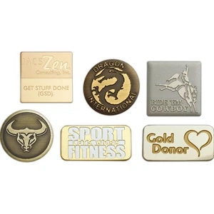 American Made Etched Metal Lapel Pins