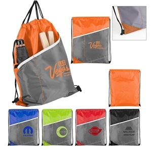 Contrast Cinch Bag