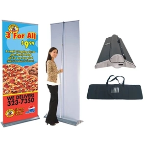 Orient 33.5" Retractable Banner Stand - Two Sided