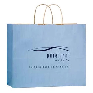 Matte Color Paper Shopper Bags - Flexo Ink