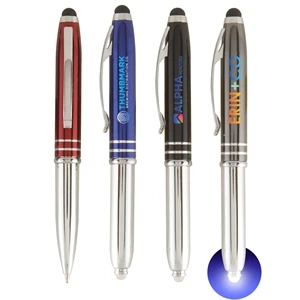 Vivano Duo w/LED Light & Stylus - ColorJet - Metal Pen