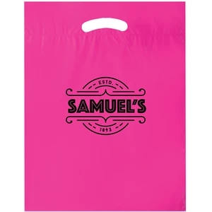 Die Cut Fold-Over Reinforced Plastic Bag - Flexo Ink