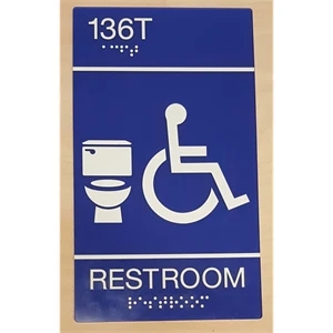 6" x 10" -  Customizable Acrylic ADA Compliant Signs