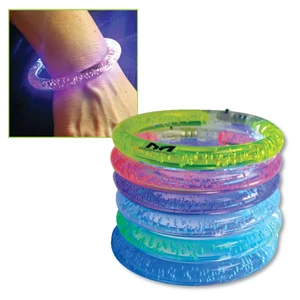 Flashing LED Lighted Bubble Bracelet