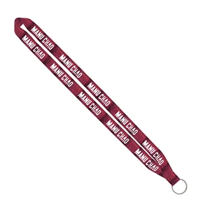 Custom Logo Import Rush 3/4" Dye-Sublimated Lanyard with Sewn Ring