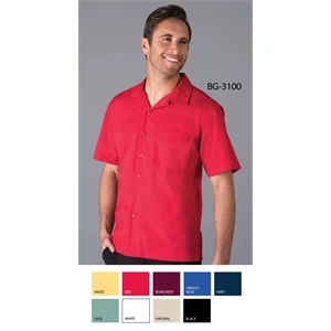 Men's Poplin Cotton Camp Shirt