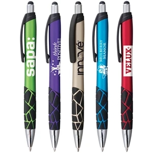 Mosaic Metallic Stylus Click Action Pen