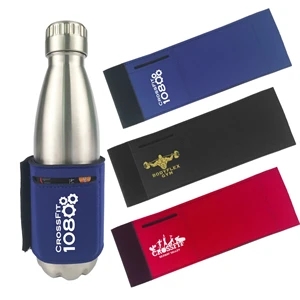 Neoprene Insulated Bottle Sleeve W/ Card Holder