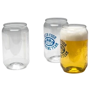 16 oz. Plastic Reserv Can Glass