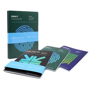 7" x 9" Set of 3 Full Color Stitched Commuter Journals