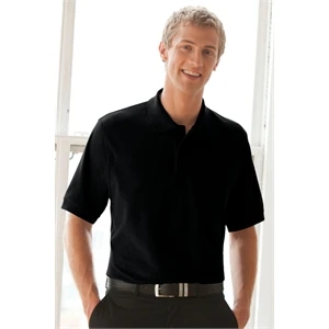 Soft-Blend Double-Tuck Pique Polo